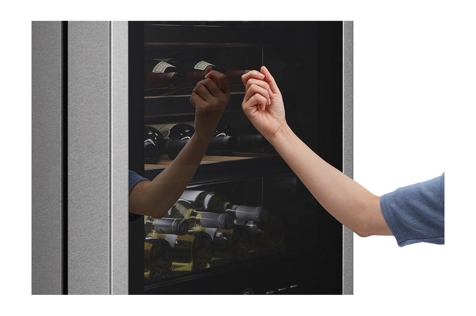 LG SIGNATURE LSR200W InstaView® Weinkühlschrank – Perfekte Temperaturkontrolle, Vibrationsschutz