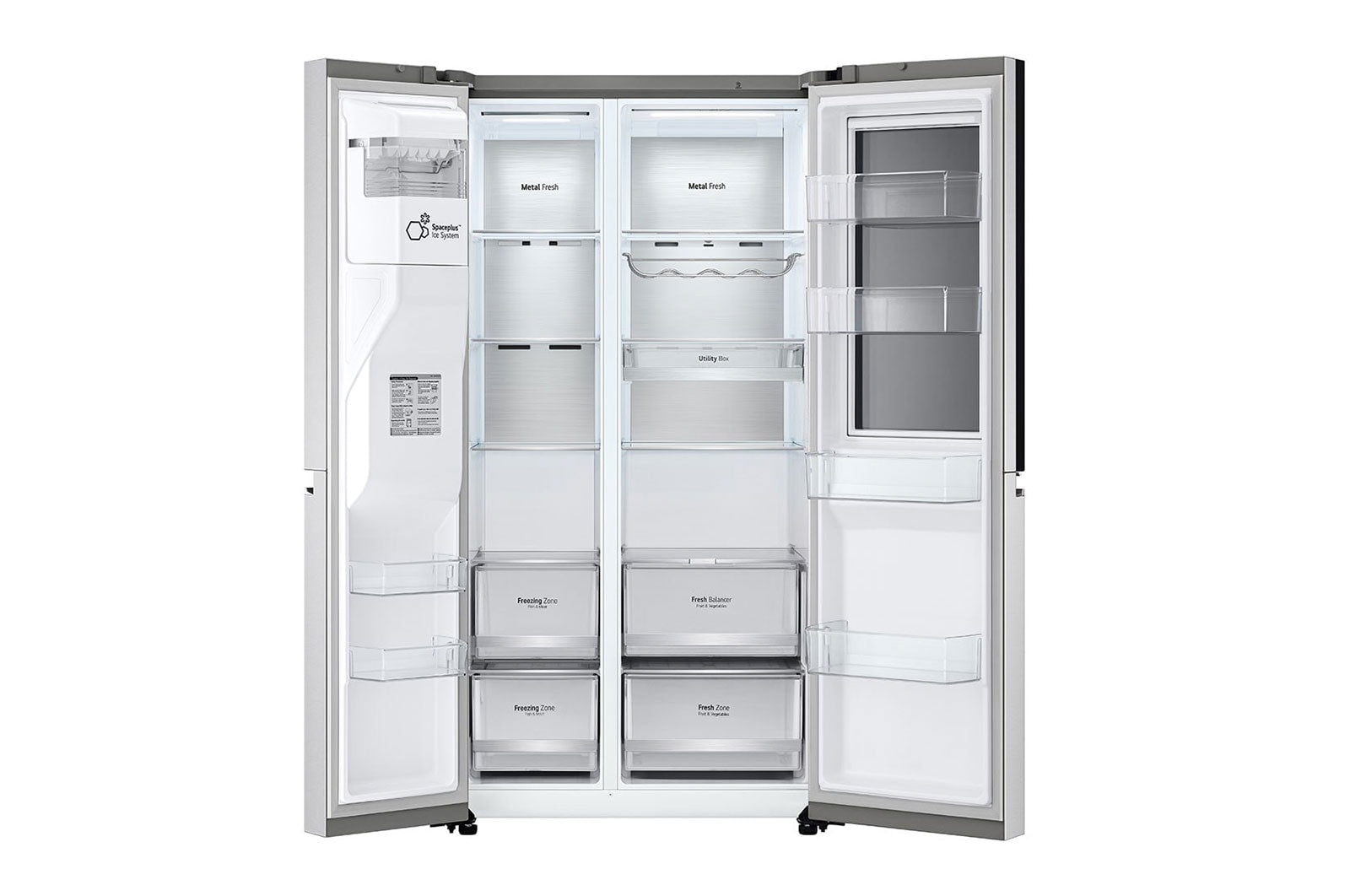 LG InstaView Side-by-Side Kühlschrank mit Door-in-Door, Eis- und Wasserspender, 635L