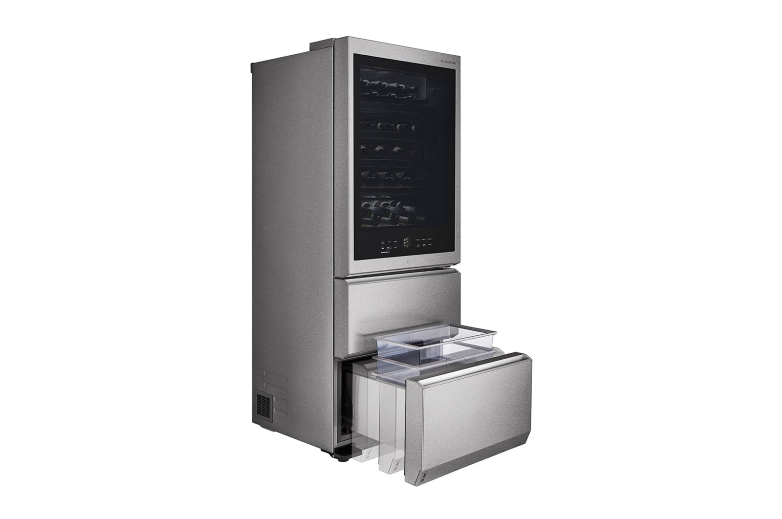 LG SIGNATURE LSR200W InstaView® Weinkühlschrank – Perfekte Temperaturkontrolle, Vibrationsschutz