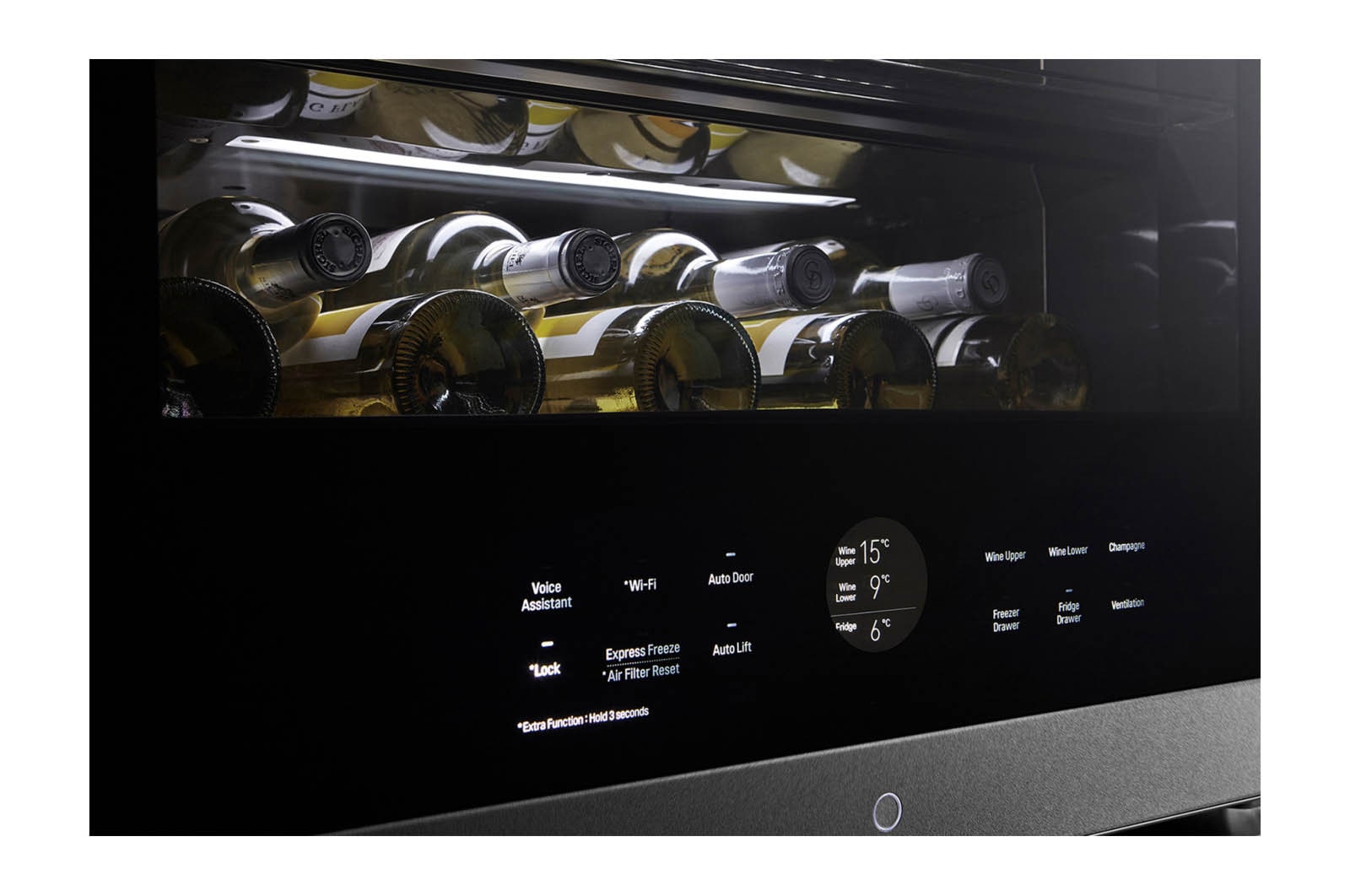 LG SIGNATURE LSR200W InstaView® Weinkühlschrank – Perfekte Temperaturkontrolle, Vibrationsschutz