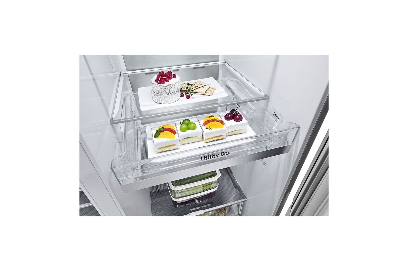 LG InstaView Side-by-Side Kühlschrank mit Door-in-Door, Eis- und Wasserspender, 635L