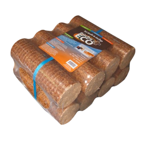 ECO+ Tagesbûche 100 kg Palette – 66 Packungen kompakte Holzscheite