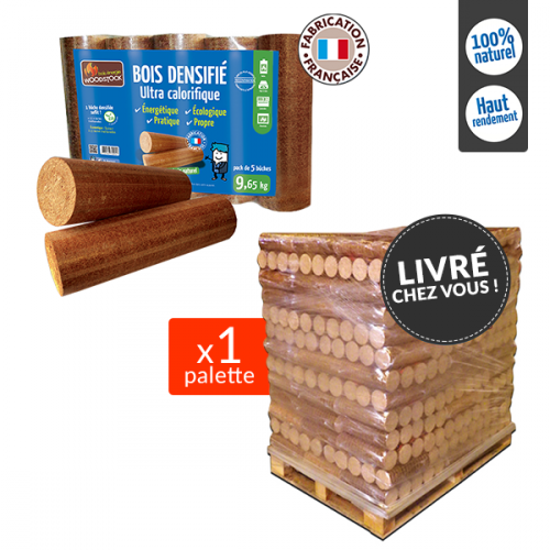 Premium Holzscheite Woodstock – 1 Palette mit 104 Packungen à 9,65 kg