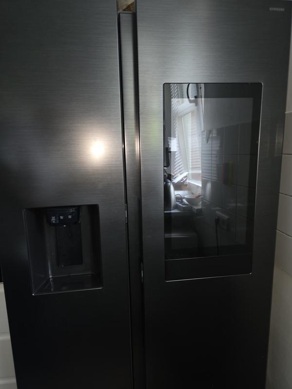 Samsung Family Hub Side-by-Side Kühlschrank, 614L, Schwarz, AI, Bixby, Eiswürfel