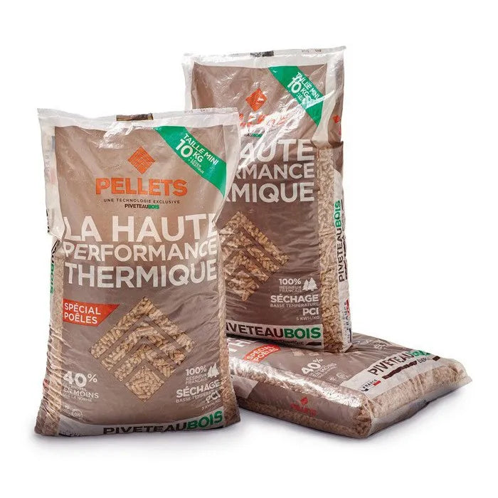 Piveteau Holzpellets Palette 104 Säcke 10 kg – Hochwertige Wärme