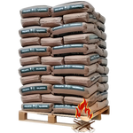 Lade das Bild in den Galerie-Viewer, Premium Holzpellets DIN+ Palette 65 x 15 kg Säcke
