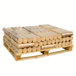Drei Paletten günstige Komfort-Holzscheite – 312 Packungen à 5 Stück