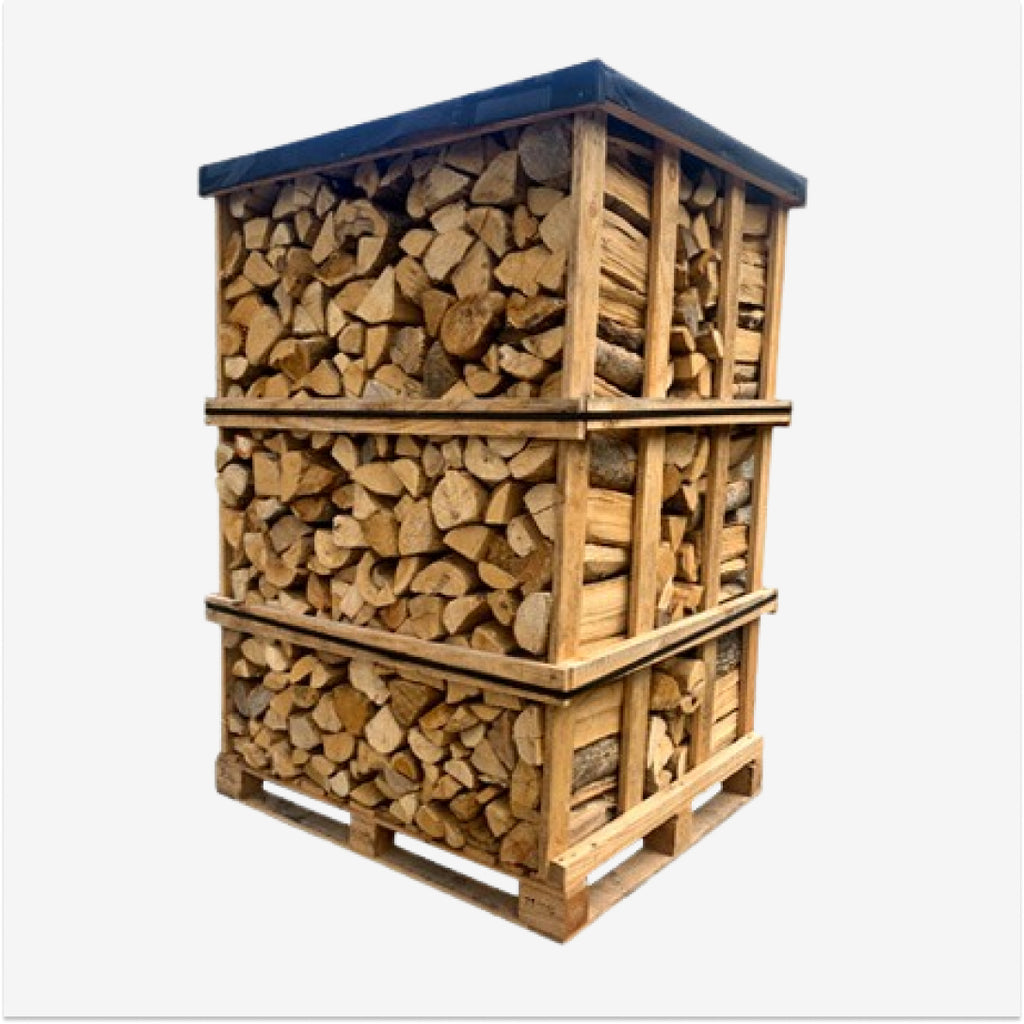 Premium 1000 kg Holzpalette, 50 cm Buchenstämme, extra trocken, hochwertig, regional