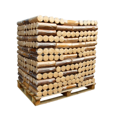 ECO+ Tagesbûche 100 kg Palette – 66 Packungen kompakte Holzscheite