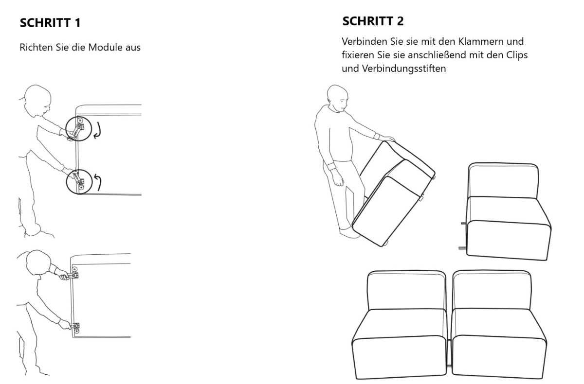 DOMO Modulares Ecksofa: Flexibel Konfigurierbare Wohnlandschaft für Ihr Zuhause
