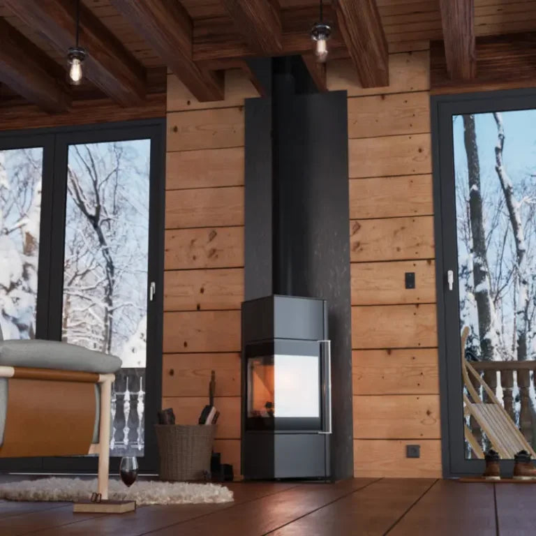 Effizienter Holzofen für Häuser: Stilvolles Design, hohe Heizleistung