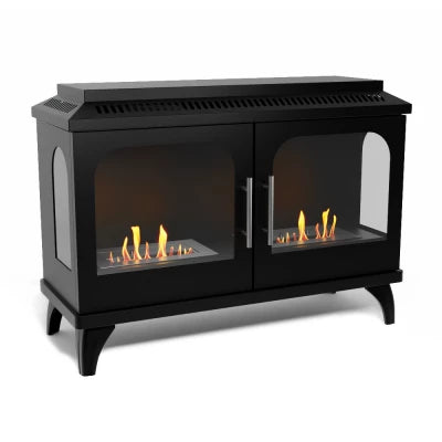 ScandiFlames Atlanta Double Bioethanol-Kaminofen: Modernes Design, Effiziente Wärme