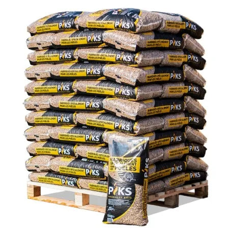 PIKS Holzpellets 66‑Säcke à 15 kg DINplus Zertifiziert für Pelletöfen