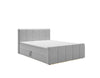 Elegantes Boxspringbett Bergamo Samt mit Integriertem Stauraum – Hoher Schlafkomfort, Modernes Design