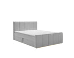 Lade das Bild in den Galerie-Viewer, Elegantes Boxspringbett Bergamo Samt mit Integriertem Stauraum – Hoher Schlafkomfort, Modernes Design
