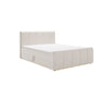 Elegantes Boxspringbett Bergamo Samt mit Integriertem Stauraum – Hoher Schlafkomfort, Modernes Design