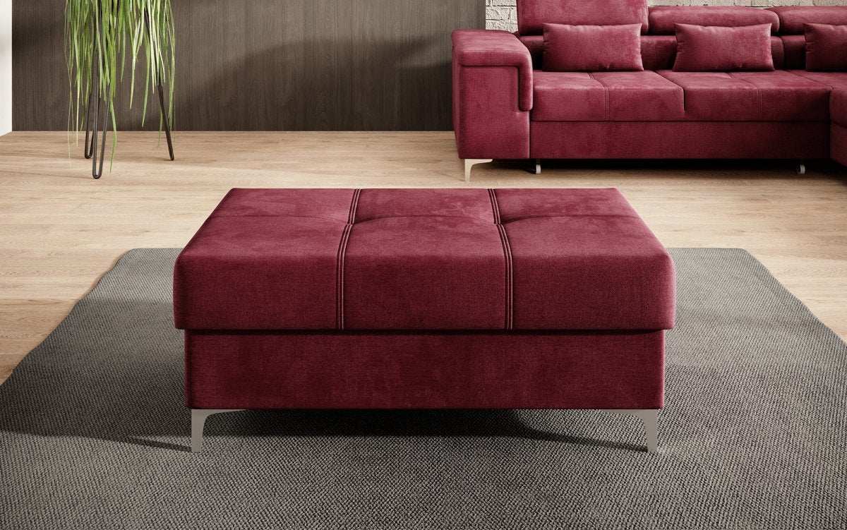Eleganter Samt-Hocker Traum mit Stauraumfunktion für Ihr Zuhause