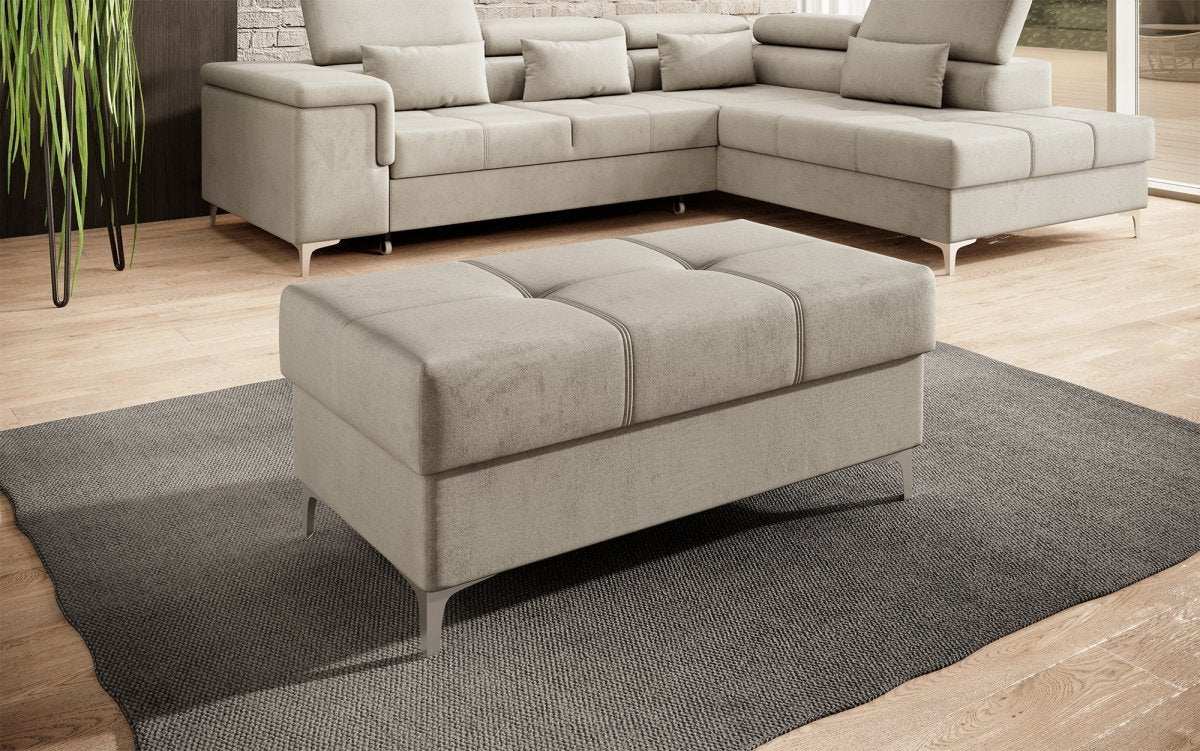 Eleganter Samt-Hocker Traum mit Stauraumfunktion für Ihr Zuhause