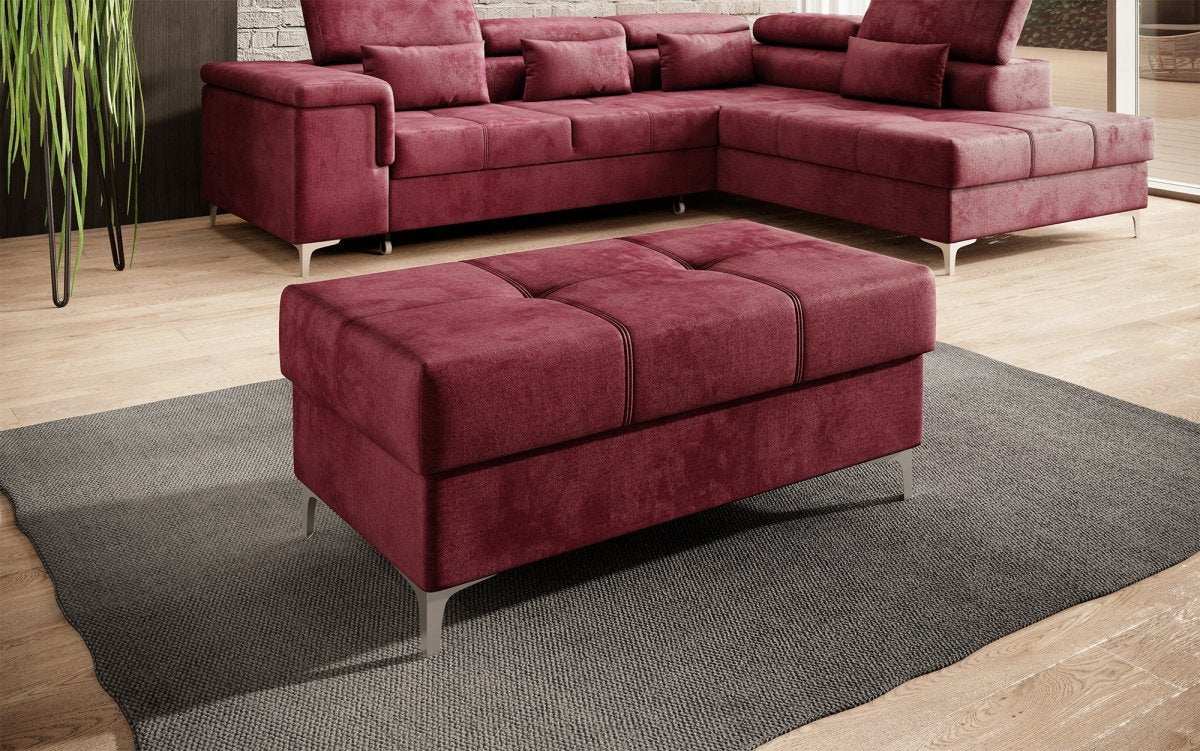 Eleganter Samt-Hocker Traum mit Stauraumfunktion für Ihr Zuhause