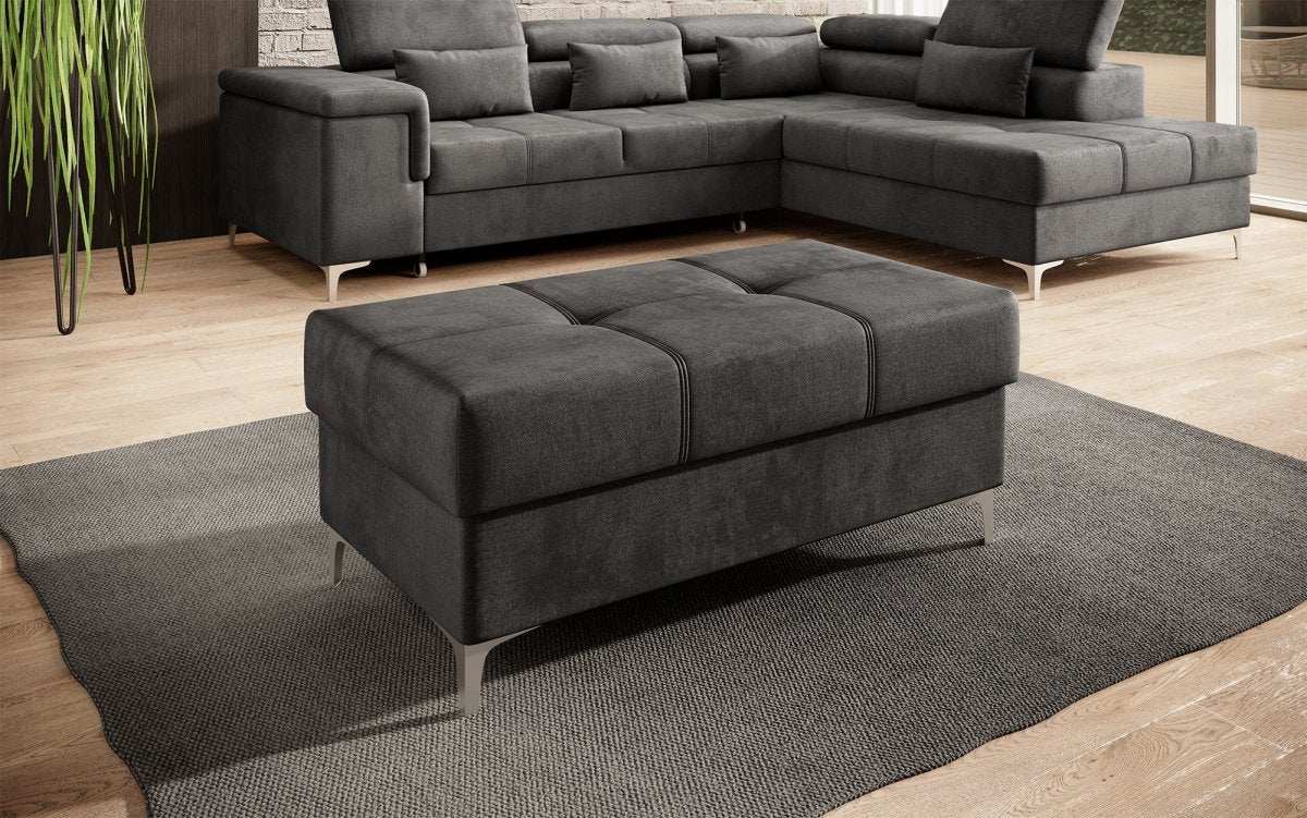 Eleganter Samt-Hocker Traum mit Stauraumfunktion für Ihr Zuhause