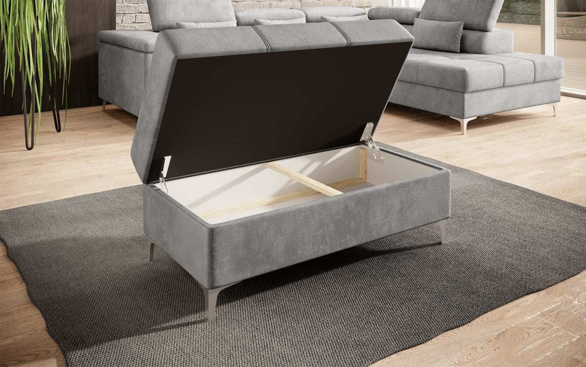 Eleganter Samt-Hocker Traum mit Stauraumfunktion für Ihr Zuhause
