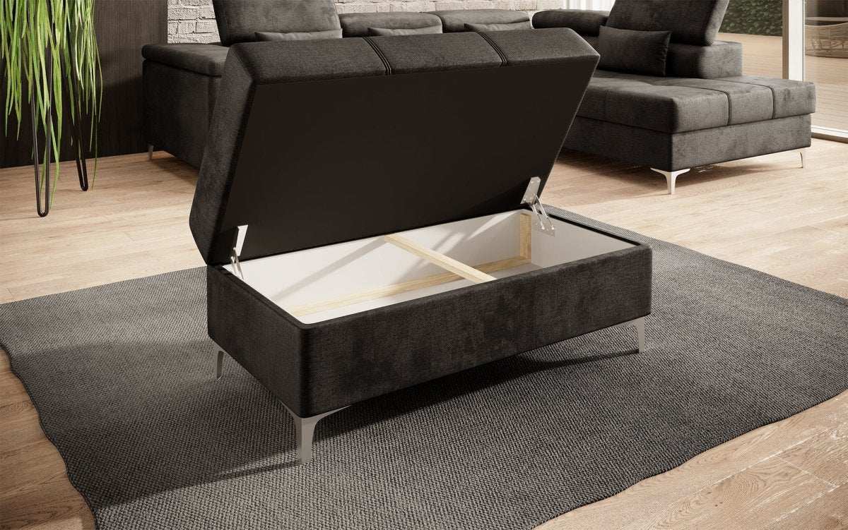 Eleganter Samt-Hocker Traum mit Stauraumfunktion für Ihr Zuhause