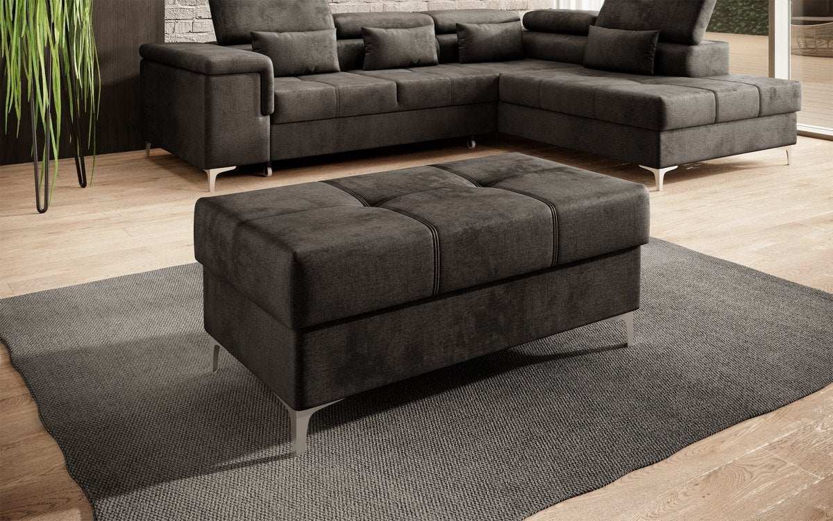 Eleganter Samt-Hocker Traum mit Stauraumfunktion für Ihr Zuhause
