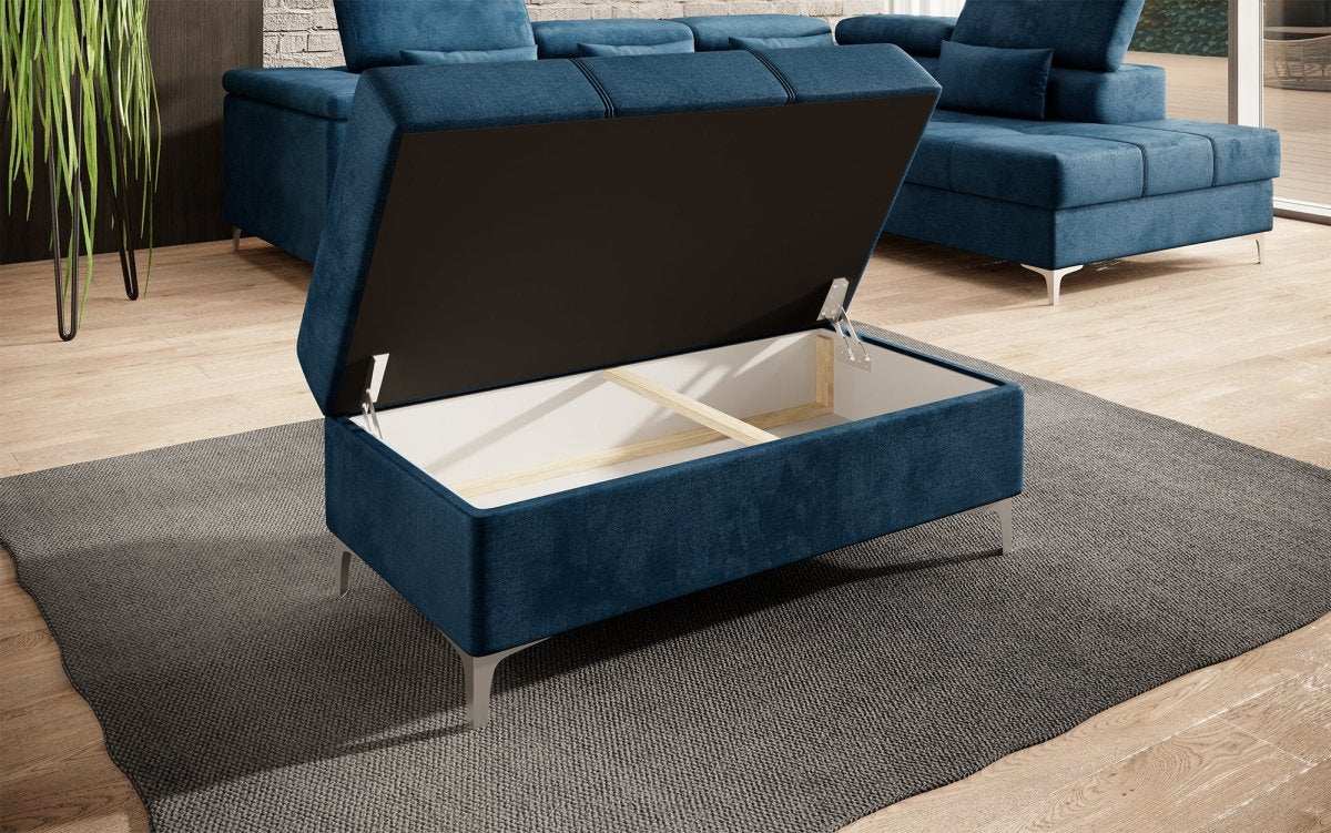 Eleganter Samt-Hocker Traum mit Stauraumfunktion für Ihr Zuhause