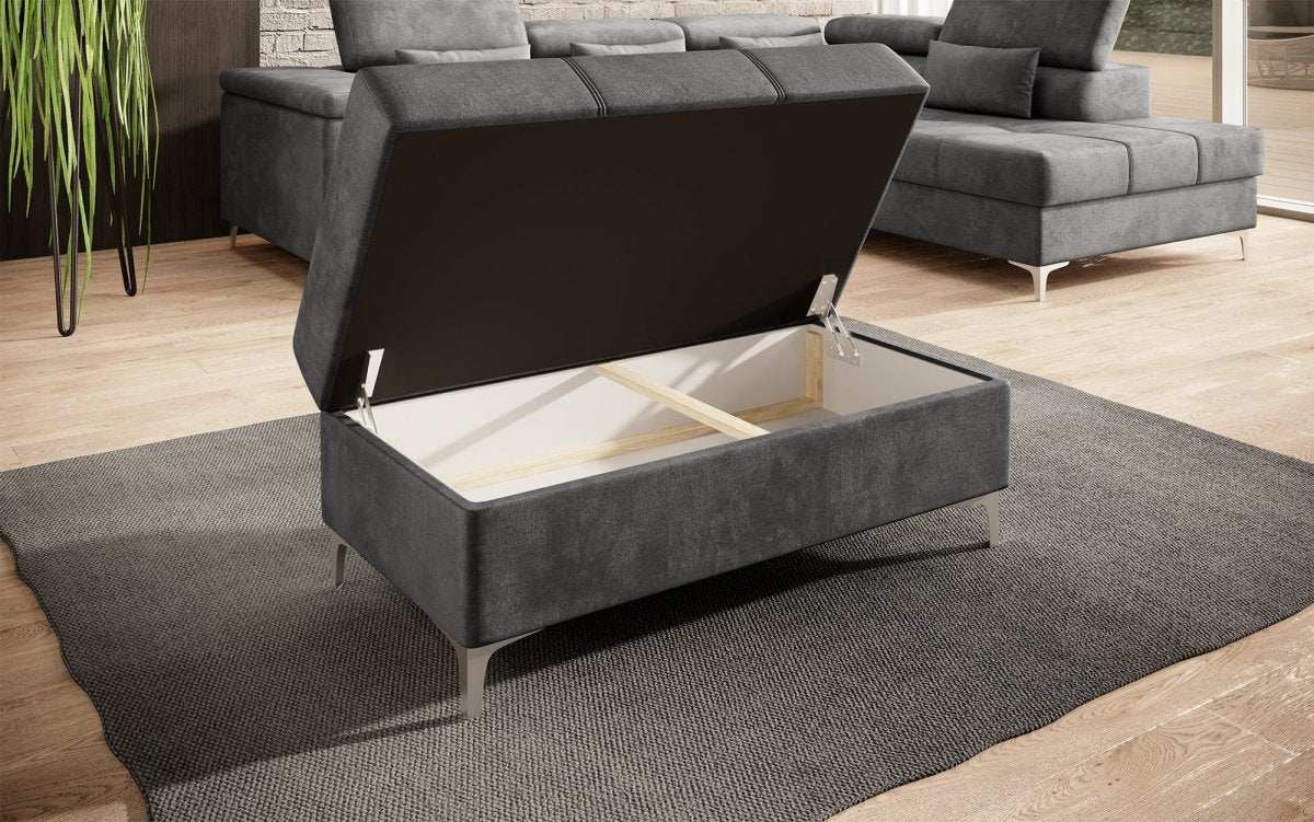 Eleganter Samt-Hocker Traum mit Stauraumfunktion für Ihr Zuhause