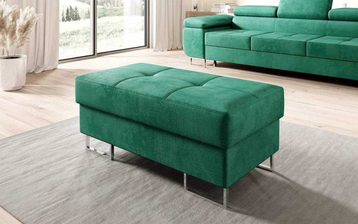 Jess Design Samt Beistellhocker mit Integriertem Stauraum – Vielseitiger Sitzwürfel