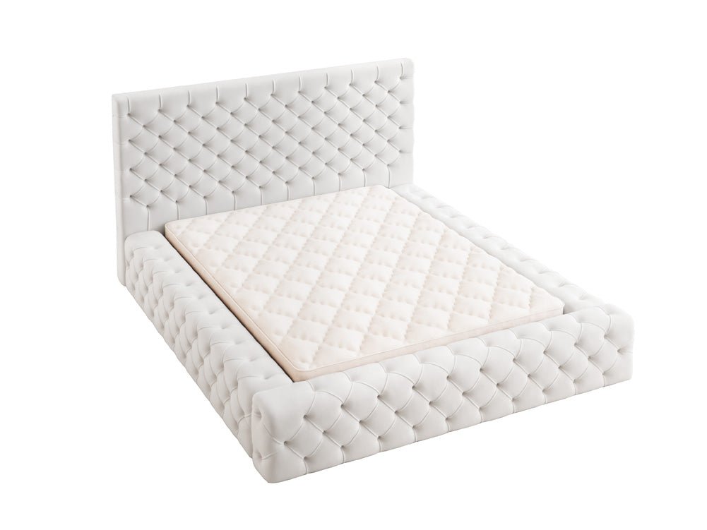 Luxuriöses Designer Samt Polsterbett Lana mit großem Stauraum – Modern & Bequem