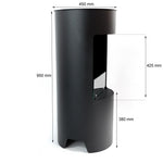 Lade das Bild in den Galerie-Viewer, ScandiFlames Montgomery Bioethanol-Kaminofen: Moderner Ofen mit Holzofen-Design
