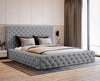 Luxuriöses Designer Samt Polsterbett Lana mit großem Stauraum – Modern & Bequem