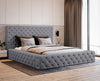 Luxuriöses Designer Samt Polsterbett Lana mit großem Stauraum – Modern & Bequem