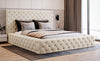 Luxuriöses Designer Samt Polsterbett Lana mit großem Stauraum – Modern & Bequem