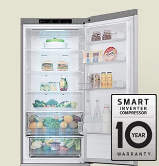 LG GBV3100BPY Kühl-Gefrierkombination, 344L, EEK C, Smart Inverter Kompressor, NatureFRESH