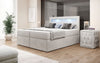 Amelie Boxspringbett mit LED-Beleuchtung und Stauraum – Luxuriöser Schlafkomfort