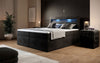 Amelie Boxspringbett mit LED-Beleuchtung und Stauraum – Luxuriöser Schlafkomfort