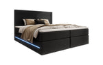 Lade das Bild in den Galerie-Viewer, Arito Luxus Boxspringbett mit LED-Beleuchtung und Praktischem Stauraum – Komfortabel Erholung
