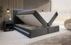 Arito Luxus Boxspringbett mit LED-Beleuchtung und Praktischem Stauraum – Komfortabel Erholung