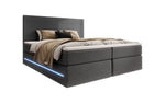 Lade das Bild in den Galerie-Viewer, Arito Luxus Boxspringbett mit LED-Beleuchtung und Praktischem Stauraum – Komfortabel Erholung
