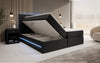 Arito Luxus Boxspringbett mit LED-Beleuchtung und Praktischem Stauraum – Komfortabel Erholung
