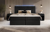 Arito Luxus Boxspringbett mit LED-Beleuchtung und Praktischem Stauraum – Komfortabel Erholung