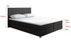Luxuriöses Athene Boxspringbett Dunkelgrau – Optimaler Schlafkomfort mit Stoffbezug