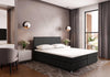 Luxuriöses Athene Boxspringbett Dunkelgrau – Optimaler Schlafkomfort mit Stoffbezug