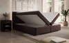 Luxuriöses Athina Boxspringbett mit Kunstlederbezug, Integriertem Stauraum und Premium-Komfort