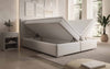 Luxuriöses Athina Boxspringbett mit Kunstlederbezug, Integriertem Stauraum und Premium-Komfort