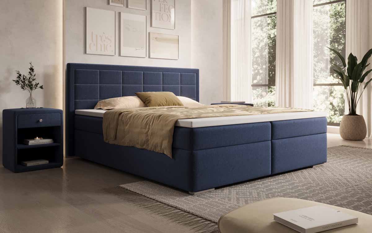 Athina Luxus Boxspringbett aus Stoff: Maximaler Schlafkomfort für Ihr Zuhause