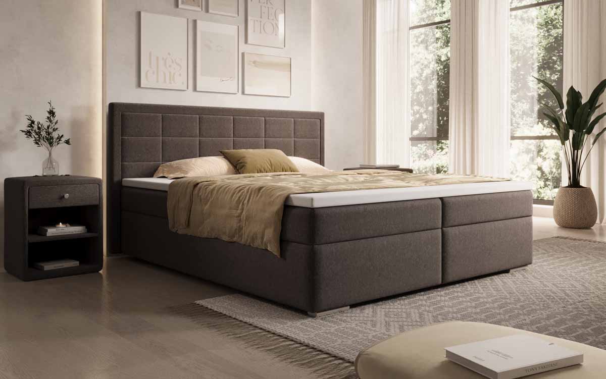 Athina Luxus Boxspringbett aus Stoff: Maximaler Schlafkomfort für Ihr Zuhause