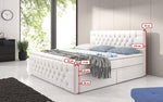 Lade das Bild in den Galerie-Viewer, Luxuriöses Boxspringbett Bellissimo mit 4 Schubladen – Premium Schlafkomfort &amp; Stauraum
